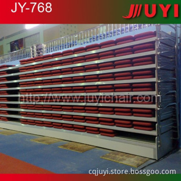 JY-768 folding bleachers factory price folding grandstand telescopic chair folding bleachers